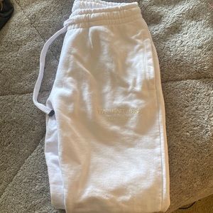 White sweatpants